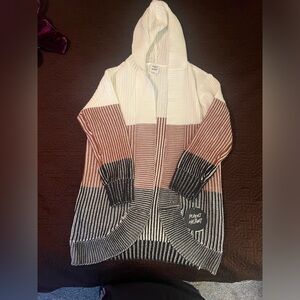 Women’s Planet Heart hooded open cardigan with pockets size 1X